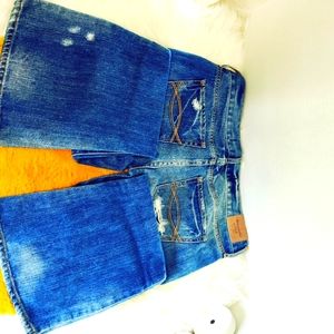 ABERCROMBIE & FITCH *26* VERY DISTRESSED JEAN SUPER ADORABLE 🫶